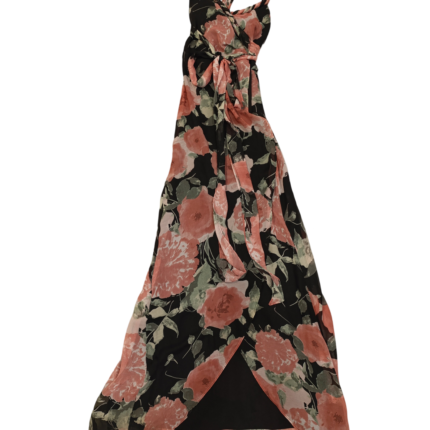 Vestido largo de gasa floreada Krasnamour