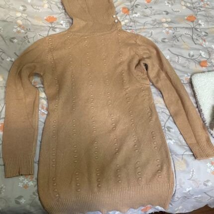 Chompa-vestido cuello tortuga