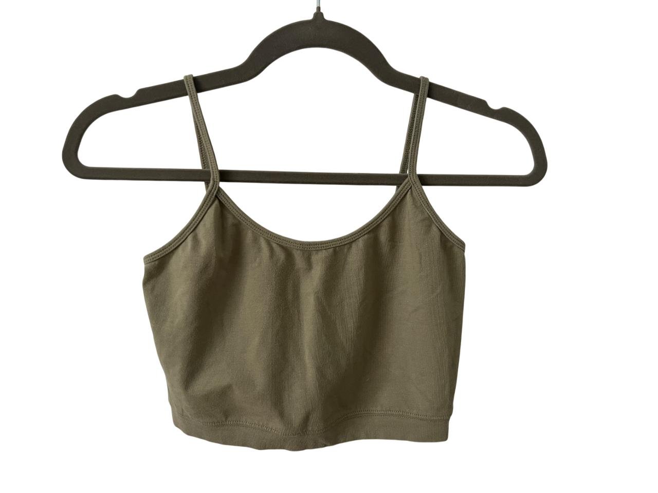 Crop top verde militar