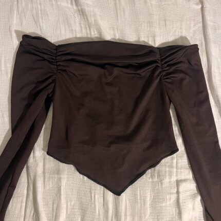 NUEVO Polo marrón manga larga