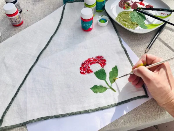 12 diseños de pintura en tela sostenible