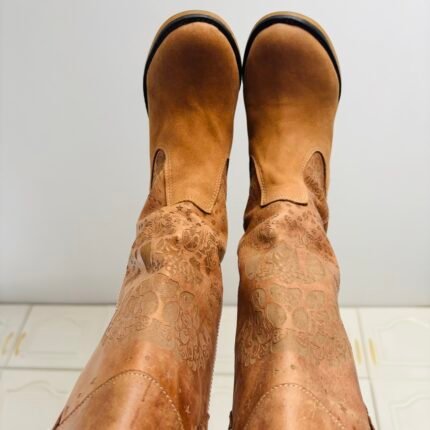 Botas de cuero agamuzafo