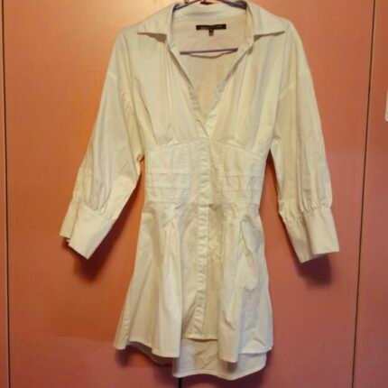 Blusa menta y chocolate de algodón talla M excelente estado