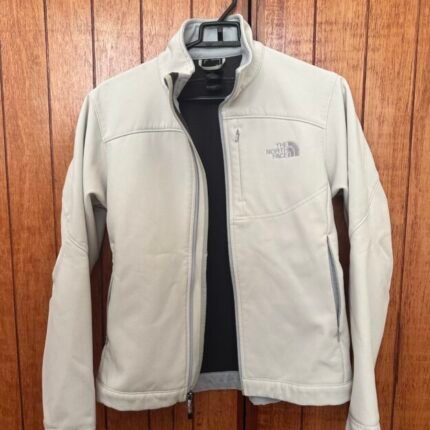 Casaca impermeable blanca North Face - 2 usadas