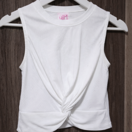 Top sin mangas acanalado