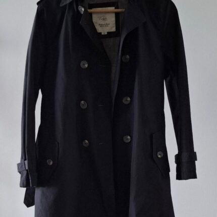 Sobretodo Negro Impermable Mujer