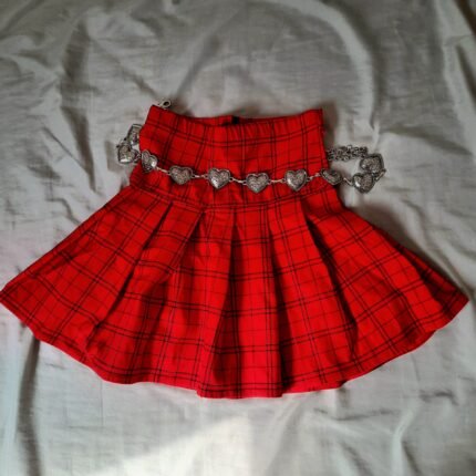 Falda Roja de cuadros