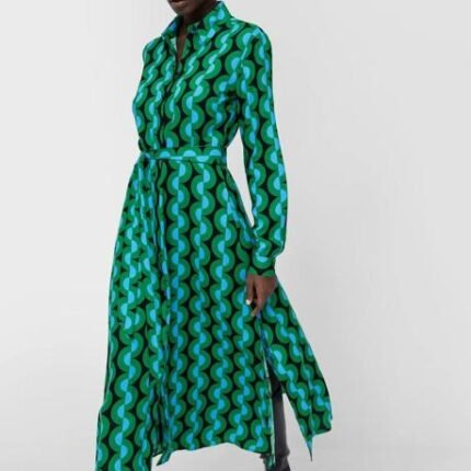 Vestido camisero Stradivarius