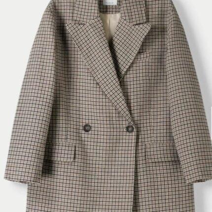 Saco a cuadros Nuevo con etiqueta Marca Bershka Talla L