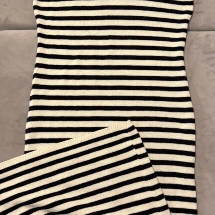 Vestido de hilo a rayas