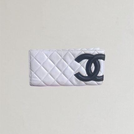 Billetera Chąnęl de cuero legítimo